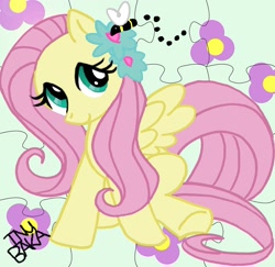 Size: 1962x1908 | Tagged: safe, artist:sniffy-baka, fluttershy, pegasus, pony, female, mare, pink mane, solo, yellow coat