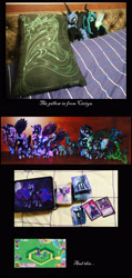 Size: 2080x4385 | Tagged: safe, artist:begasus, artist:ciciya, nightmare moon, queen chrysalis, changeling, changeling queen, chrysmoon, female, lesbian, shipping