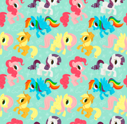 Size: 1000x976 | Tagged: safe, artist:ilustravitor, derpibooru import, applejack, fluttershy, pinkie pie, rainbow dash, rarity, earth pony, pegasus, pony, unicorn, tile, tiled background, wallpaper