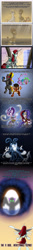 Size: 1095x8346 | Tagged: safe, artist:brother orin, mane-iac, rarity, spike, starlight glimmer, sunset shimmer, wild fire, oc, oc:bonniecorn, oc:fausticorn, alicorn, dragon, pony, unicorn, alicorn oc, crossover, killer instinct