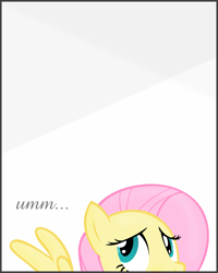 Size: 3200x4000 | Tagged: safe, artist:stinkehund, fluttershy, pegasus, pony, absurd resolution, shy, simple background, vector, white background