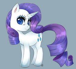 Size: 900x814 | Tagged: safe, artist:newvagabond, rarity, pony, unicorn, female, horn, mare, solo, white coat