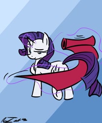 Size: 816x979 | Tagged: safe, artist:no-ink, rarity, pony, unicorn, fabric, magic, solo