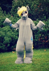 Size: 479x702 | Tagged: safe, artist:tinderboxer, derpy hooves, human, cosplay, costume, fursuit, irl, irl human, photo