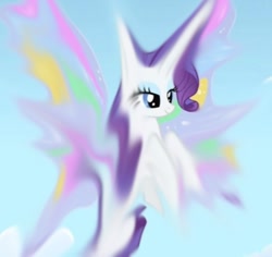 Size: 625x590 | Tagged: safe, edit, edited screencap, screencap, rarity, pony, unicorn, sonic rainboom (episode), glimmer wings, smudge, wat