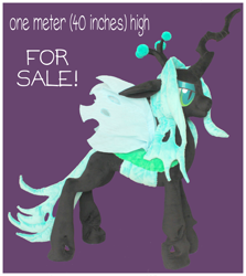 Size: 1800x2018 | Tagged: safe, queen chrysalis, changeling, changeling queen, auction, chryssi, irl, photo, plushie