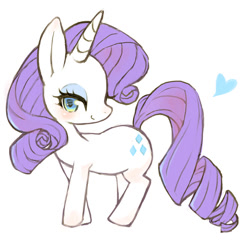 Size: 666x642 | Tagged: safe, artist:maitou, artist:マイトウ, rarity, pony, unicorn, pixiv, solo