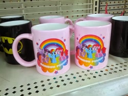 Size: 825x619 | Tagged: safe, derpibooru import, pinkie pie, rainbow dash, twilight sparkle, twilight sparkle (alicorn), alicorn, pony, batman, dc comics, female, irl, mare, merchandise, mug, rainbow power