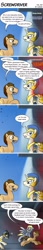 Size: 480x2790 | Tagged: safe, artist:conicer, derpy hooves, doctor whooves, pony, unicorn, g4, comic, royal guard, sonic screwdriver, speech bubble