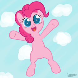 Size: 1000x1000 | Tagged: safe, artist:jaconok, pinkie pie, earth pony, pony, solo