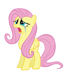 Size: 861x929 | Tagged: safe, artist:kuren247, fluttershy, pegasus, pony, hurricane fluttershy, crying, simple background, transparent background, vector