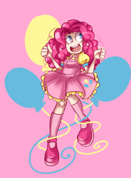 Size: 600x814 | Tagged: safe, artist:rey-of-sunlight, pinkie pie, humanized, mary janes, solo