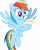 Size: 7941x10000 | Tagged: safe, artist:datbrass, derpibooru import, rainbow dash, pegasus, pony, wonderbolts academy, absurd resolution, happy, letter, open mouth, simple background, smiling, solo, transparent background, vector