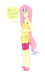 Size: 600x1000 | Tagged: safe, artist:xxdaimonxx, fluttershy, breasts, delicious flat chest, flattershy, humanized, skinny, solo