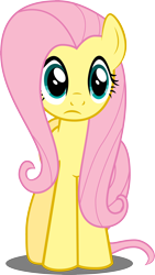 Size: 2076x3671 | Tagged: safe, artist:felix-kot, fluttershy, pegasus, pony, a dog and pony show, confused, female, mare, simple background, solo, transparent background, vector