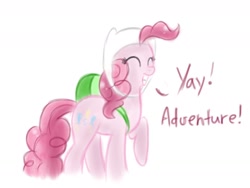 Size: 1280x960 | Tagged: safe, pinkie pie, earth pony, pony, adventure time, crossover, female, mare, pink coat, pink mane, solo