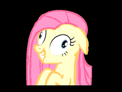 Size: 480x360 | Tagged: safe, fluttershy, pegasus, pony, female, insanity, mare