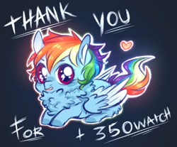 Size: 1456x1206 | Tagged: safe, artist:yumeyuuheii, derpibooru import, rainbow dash, pegasus, pony, chest fluff, chibi, colored wings, cute, dashabetes, milestone, multicolored wings, prone, solo