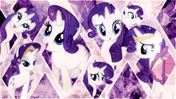 Size: 1280x719 | Tagged: safe, artist:midnight-jasper, rarity, pony, unicorn, female, horn, mare, wallpaper, white coat