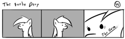 Size: 802x253 | Tagged: safe, artist:tetrapony, derpy hooves, pegasus, pony, comic:the daily derp, comic, female, mare