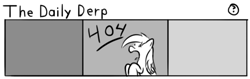 Size: 802x253 | Tagged: safe, artist:tetrapony, derpy hooves, pegasus, pony, comic:the daily derp, 404, comic, female, http status code, mare