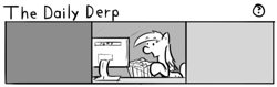 Size: 802x253 | Tagged: safe, artist:tetrapony, derpy hooves, pegasus, pony, comic:the daily derp, comic, female, mare
