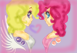 Size: 568x392 | Tagged: safe, artist:amanecer-dawn, pinkie pie, surprise, g1, humanized