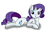 Size: 1191x850 | Tagged: safe, artist:do-it-yourself, rarity, pony, unicorn, blushing, female, mare, purple mane, solo, white coat