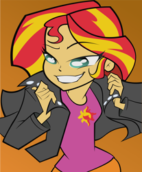 Size: 1600x1931 | Tagged: safe, artist:lunchie, artist:nerevars, sunset shimmer, equestria girls, fresh to death, solo, vector