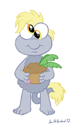 Size: 341x600 | Tagged: safe, artist:negaduck9, derpy hooves, crossover, fraggle rock, fragglized, muffin, puppet, radish, species swap, the muppets