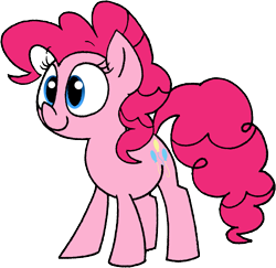 Size: 1187x1153 | Tagged: safe, artist:strangiesleepy, pinkie pie, earth pony, pony, female, happy, mare, pink coat, pink mane, solo