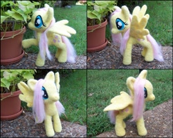 Size: 1500x1199 | Tagged: safe, artist:snowfox102, fluttershy, felt, irl, needle felted, photo, plushie, solo