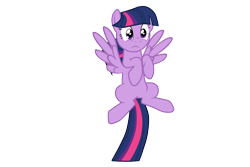 Size: 1800x1200 | Tagged: safe, artist:scootaloo24, derpibooru import, twilight sparkle, pegasus, pony, pegasus twilight sparkle, race swap, simple background, solo, transparent background, vector