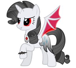 Size: 942x848 | Tagged: safe, artist:sapphire-heartpony, rarity, pony, undead, unicorn, vampire, vampony, simple background, transparent background, vector