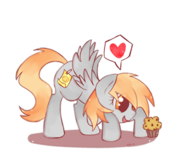 Size: 800x708 | Tagged: safe, artist:csc-x, derpy hooves, filly, muffin, that pony sure does love muffins