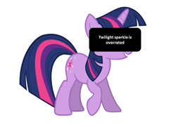 Size: 1053x763 | Tagged: safe, derpibooru import, twilight sparkle, pony, unicorn, female, horn, mare, pony confession, purple coat, purple mane, solo