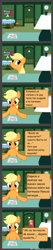 Size: 900x4218 | Tagged: safe, artist:innuendo88, applejack, big macintosh, earth pony, pony, comic, male, spanish, stallion, translation