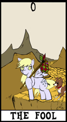 Size: 781x1400 | Tagged: safe, artist:theuglyother, derpy hooves, winona, pegasus, pony, female, mare, tarot card