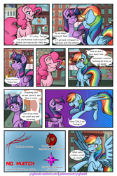 Size: 1200x1800 | Tagged: safe, artist:yogfan, derpibooru import, pinkie pie, rainbow dash, twilight sparkle, twilight sparkle (alicorn), alicorn, earth pony, pegasus, pony, comic:but i do now, comic, crossover, the legend of zelda