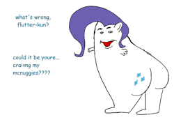 Size: 1280x895 | Tagged: safe, rarity, barely pony related, mcnuggies, ms paint, plot, wat