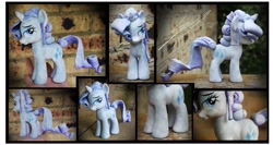 Size: 1281x681 | Tagged: safe, artist:nazegoreng, rarity, crystal pony, pony, unicorn, alternate hairstyle, bedroom eyes, custom