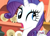 Size: 463x334 | Tagged: safe, screencap, rarity, pony, unicorn, derp, faic, hub logo, youtube poop