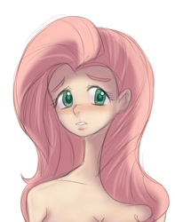 Size: 600x763 | Tagged: safe, fluttershy, human, clothes, female, humanized, pink hair