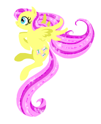 Size: 568x700 | Tagged: safe, artist:22bubble-eyes22, fluttershy, pegasus, pony, glitter, shimmer, solo