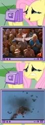 Size: 435x1200 | Tagged: safe, fluttershy, pegasus, pony, exploitable meme, fluttercry, mars attacks, meme, tv meme