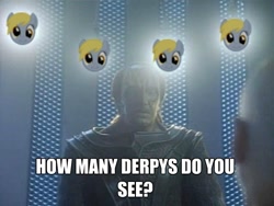 Size: 623x469 | Tagged: safe, derpy hooves, pegasus, pony, captain picard, cardassian, female, gul madred, jean-luc picard, mare, star trek, star trek: the next generation