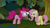 Size: 640x360 | Tagged: safe, screencap, fluttershy, pinkie pie, earth pony, pegasus, pony, bridle gossip, duo, eye bulging, flutterguy, special eyes, spitty pie, tongue out