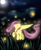 Size: 2274x2783 | Tagged: safe, artist:pon-ea, fluttershy, firefly (insect), pegasus, pony, female, mare, night