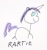 Size: 743x794 | Tagged: safe, artist:lord gak, rarity, pony, unicorn, female, madskillz, mare, purple mane, solo, white coat