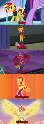 Size: 533x1500 | Tagged: safe, screencap, spike, sunset satan, sunset shimmer, dog, equestria girls, my past is not today, rainbow rocks, digimon, fiery wings, spike the dog, sunset phoenix